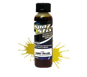 Spaz Stix Candy Yellow Airbrush Ready Paint, 2oz Bottle (SZX15250)