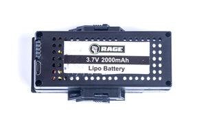 Rage RC 3.7V 1S 2000mAh Lipo Battery w/Case; Stinger 2.0 (RGR4412)