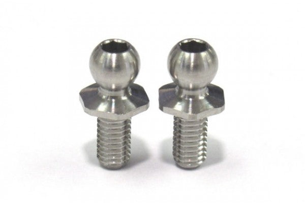 Reve D SPM Titanium Rod End Ball Short Neck (4.3mm, Screw Length 6.0MM, 2 Pieces) (RT-006SNA)