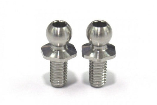 Reve D SPM Titanium Rod End Ball Short Neck (4.3mm, Screw Length 6.0MM, 2 Pieces) (RT-006SNA)