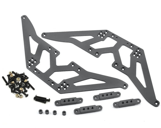 STRC Racing Concepts SCX10 Aluminum Chassis Lift Kit (Gun Metal) w/Shock Mounts & Hardware (SPTSTA30502LGM)
