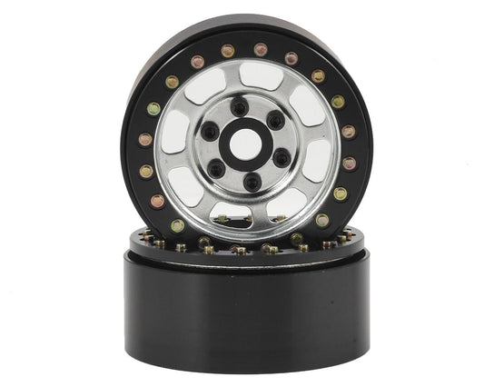 SSD RC Trail 1.9" Steel Beadlock Crawler Wheels (Silver) (2) (SSD00079)