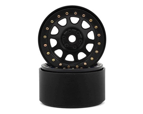 SSD RC 2.2 D Hole Beadlock Wheels (Black) (2) (SSD00156)