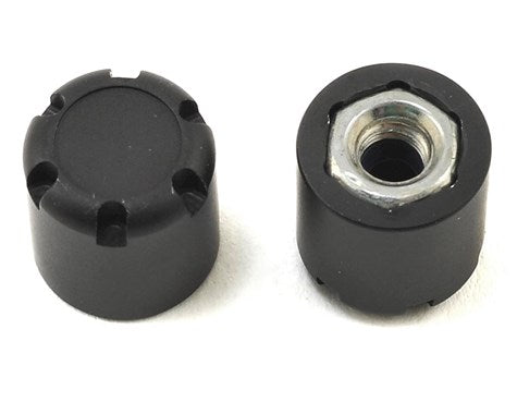 SSD RC Scale Rear Hubs (Black) (2) (SSD00178) Amain Hobbies