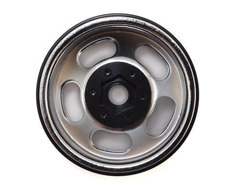 SSD RC Slot 1.9” Steel Beadlock Wheels (Chrome) (SSD00276) Amain Hobbies