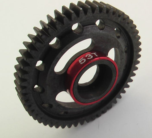 Hot Racing Steel Spur Gear (53t)(Red) - 1/16 Traxxas (SVXS853)