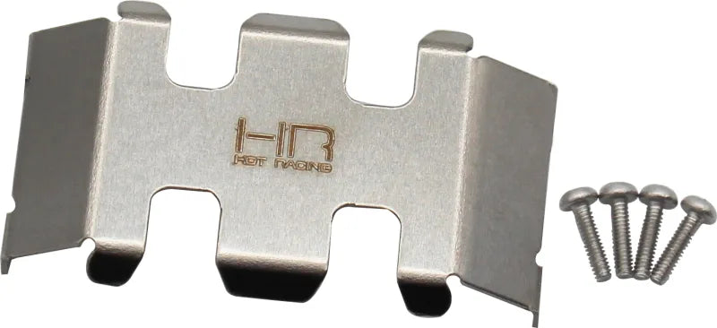 Hot Racing SXTF332C Stainless Steel Center Belly Skid Plate SCX24 (HRASXTF332C)