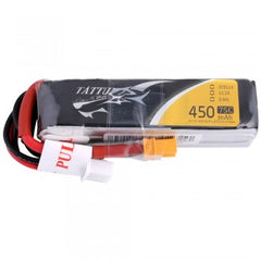 Tattu 450mAh 11.1V 75C 3S1P LiPo Battery Pack with XT30 plug - Long for H Frame