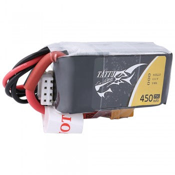 Tattu 11.1V 75C 3S 450mAh Lipo Battery Pack with XT30 Plug