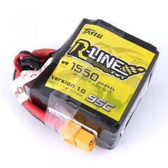 Tattu R-Line 1550mAh 95C 4S1P Square Lipo Battery Pack with XT60 Plug