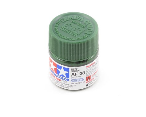 Tamiya XF-26 Flat Deep Green Acrylic Paint (10ml) (TAM81726)
