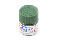Tamiya XF-26 Flat Deep Green Acrylic Paint (10ml) (TAM81726) Horizon Hobby