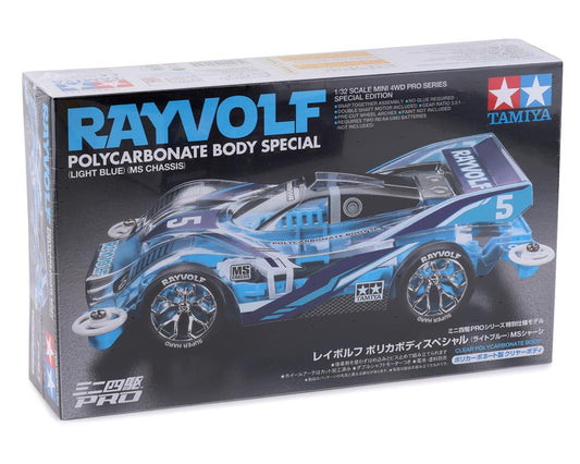 Tamiya 1/32 JR PRO Racing Rayvolf LT Blue Special Mini 4WD Kit (TAM95572)