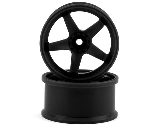 Topline N Model V3 High Traction Drift Wheels (Black) (2) (5mm Offset) w/12mm Hex (TDW-054BK)
