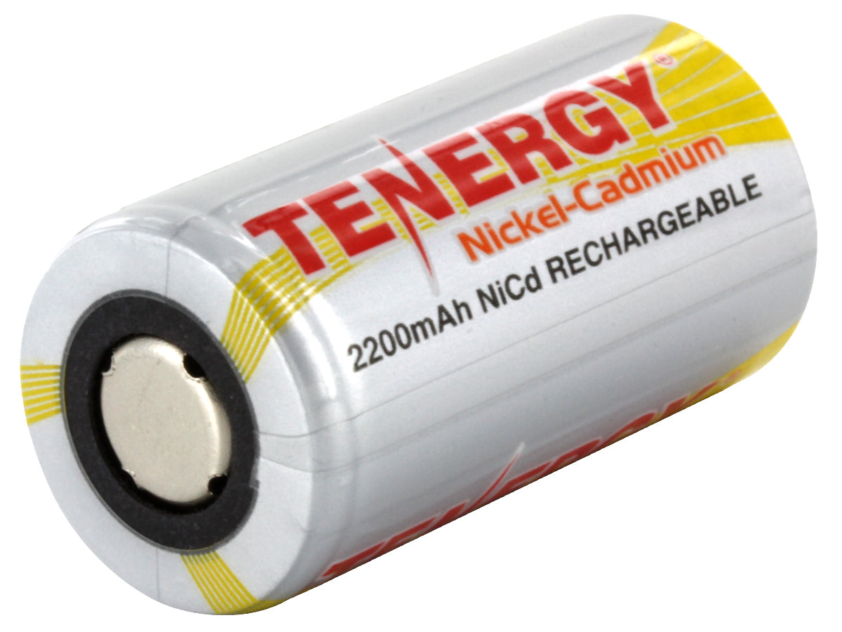 Tenergy NiCd SubC 2200mAh Rechargeable Battery Flat Top (1)