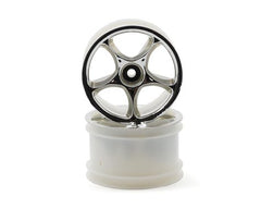 Traxxas 2.2" Bandit Rear Tracer Buggy Wheels (2) (Chrome) (Pins) (2472)