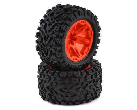 Traxxas Talon EXT TSM 2.8" Pre-Mounted Tires w/RXT Wheels (2) (Orange) (6773A)