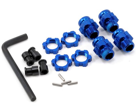 Traxxas Aluminum 17mm Wheel Adapter Set (Blue) (4) (6856X)