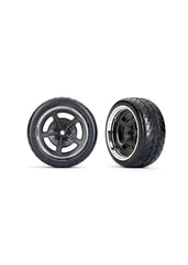 Traxxas Split-Spoke Black with Chrome Wheels / Response Tires (9373 ) TRAXXAS