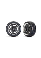 Traxxas Split-Spoke Black with Chrome Wheels / Response Tires (9373 )