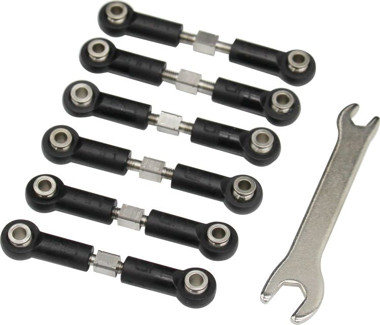 Hot Racing Stainless Steel Turnbuckle Kit: 4 TEC 2 (TRF160)