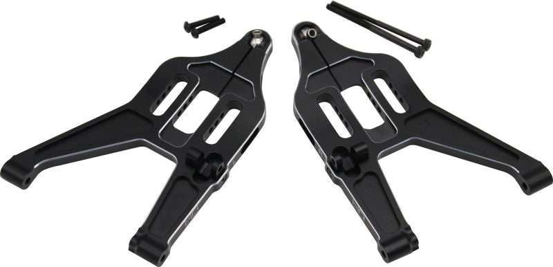 Hot Racing Black Aluminum Front Lower Arms (TUDR55M01)
