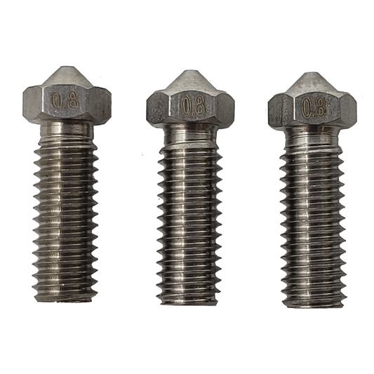 Friendly Hobbies 0.8mm 3D Printer Stainless Steel Nozzle -Compatible with E3D Volcano