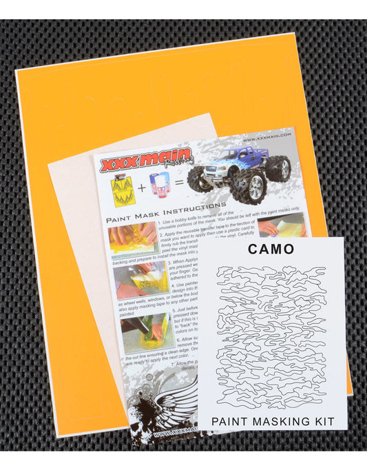 XXX Main Racing Camo Paint Mask (XXXM071L) HRP