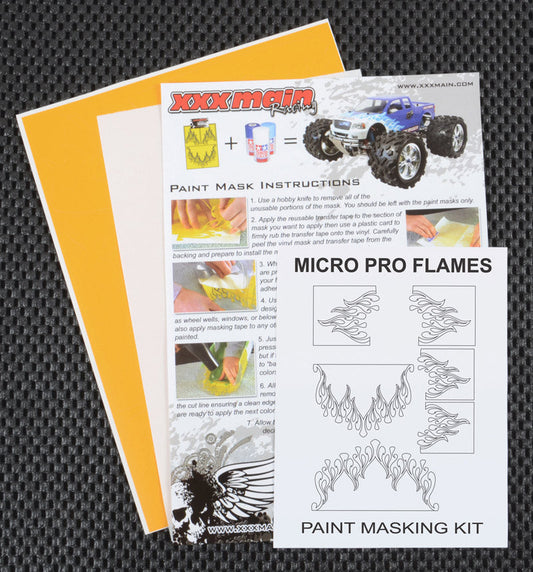 Micro Pro Flames Paint Mask (XXXM004S) HRP