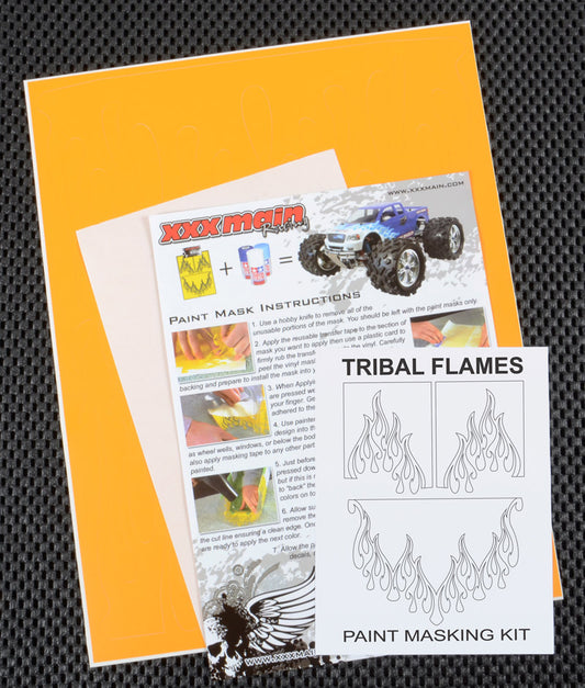 XXX Main Racing Tribal Flames Paint Mask (XXXM055L)