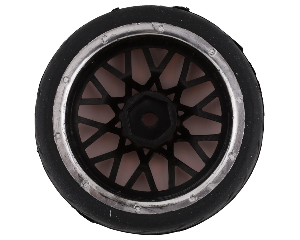 Yeah Racing Spec T Pre-Mounted On-Road Touring Tires w/LS Wheels (Red) (4) w/12mm Hex & 3mm Offset (WL-0108) Yeah Racing