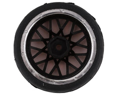 Yeah Racing Spec T Pre-Mounted On-Road Touring Tires w/LS Wheels (Red) (4) w/12mm Hex & 3mm Offset (WL-0108) Yeah Racing