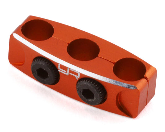 Yeah Racing: 12-14AWG Aluminum Motor Wire Organizer Clamp (Orange) (YEA-YA-0487OR)