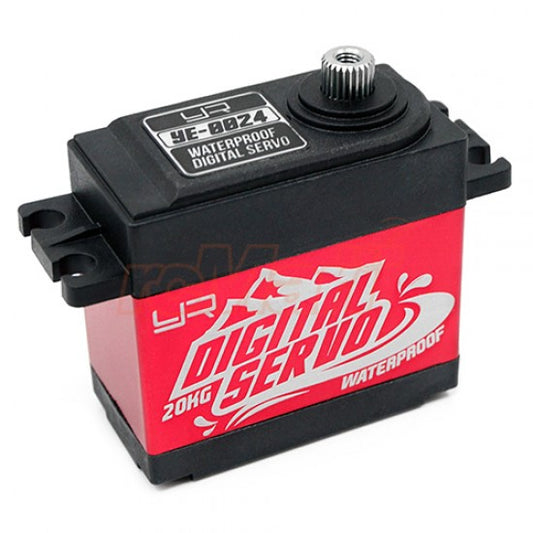 Yeah Racing 20kg Waterproof Super Torque Digital Servo Red For 1/10 Crawler Buggy (YE-0024RD)