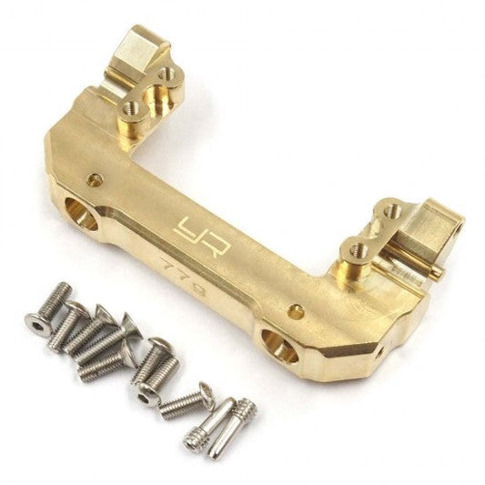 Yeah Racing Brass 77G Front Bumper & Servo Mount (short link) For Axial SCX10 III AXI03007 (AXSC-018) Yeah Racing