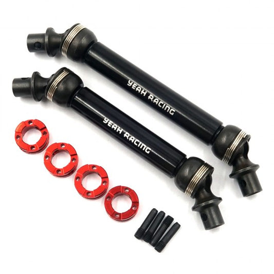 Yeah Racing HD Steel Front & Rear Center Shaft Set Black For AXIAL SCX10 III (AXSC-031)