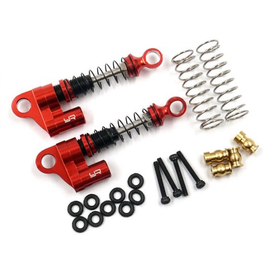 Yeah Racing Aluminum Shock Pair for Axial SCX24 (Red) (AXSC-047RD)