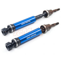 Yeah Racing HD Tool Steel Rear Universal Drive Shafts for Traxxas 1/10 Slash Stampede 4x4 (Blue) (TRSL-015RBU)