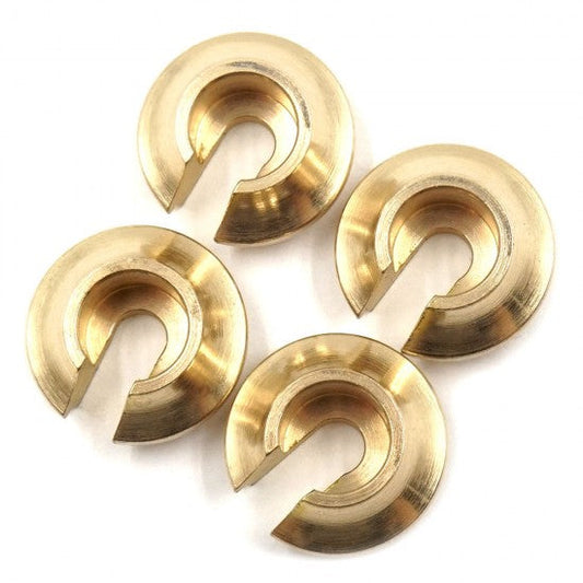 Yeah Racing Brass Spring Retainer V2 4Pcs for Traxxas TRX-4, TR-X 6 (TRX4-085) Yeah Racing
