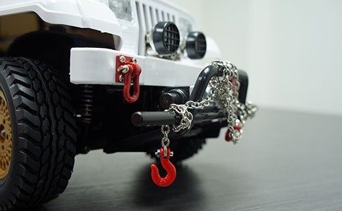 Yeah Racing 1/10 RC Rock Crawler Accessory 96cm Long Chain and Hook Set Black (YA-0357BK) Yeah Racing