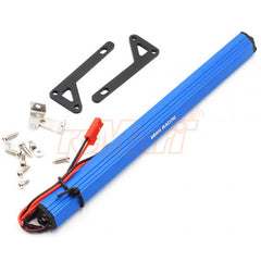 Yeah Racing Aluminum White Super Bright LED Light Bar Blue w/Two Set Mount for 1/10 RC Truck Crawler (YA-0567BU)
