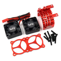 Yeah Racing Aluminum 7075 Fan Mount w/30MM Tornado Fan for 540 Motor (Red) (YA-0643RD)