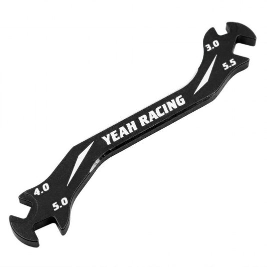 Yeah Racing 7075 Turnbuckle Wrench 3MM 4MM 5.5MM 9 (Black) (YT-0197BK)