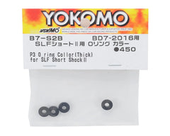 Yokomo P3 O-Ring Collar - SLF Short Shock V2 (Black) (4) (Thick) (YOKB7-S2BA)
