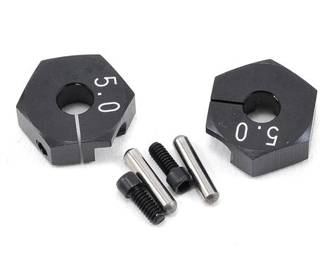 Yokomo Aluminum Clamp Wheel Hub Hex (Black) (2) (5.0mm) BD-011CBA