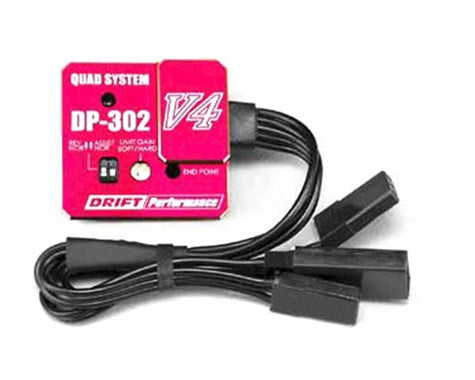Yokomo DP-302V4 Drift Steering Gyro (Red) DPP-302V4R