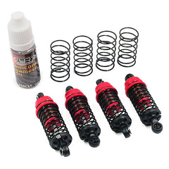 Yeah Racing QUTUS Slider 55mm Damper Set for 1/10 RC Drift Car Red (DBB-1055RD)
