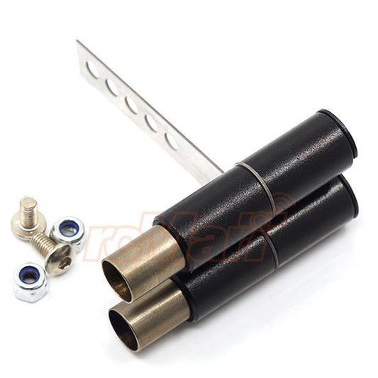 Yeah Racing 1/10 Stainless Steel Dual Exhaust Pipe (YA-0467) Yeah Racing