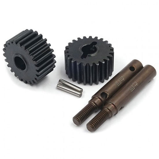 Yeah Racing  23T HD Tool Steel Shaft & Steel Portal Drive Output Spindle Gear 2pcs For Traxxas TRX-4 TRX-6 (TRX4-066) Yeah Racing