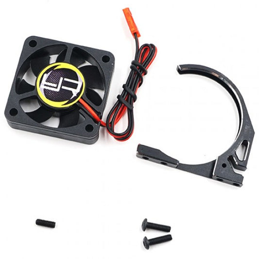 Yeah Racing Aluminum 7075 Fan Mount W/YA-0327 40MM Tornado Fan For 1/8 Motor Mount (YA0581BK)